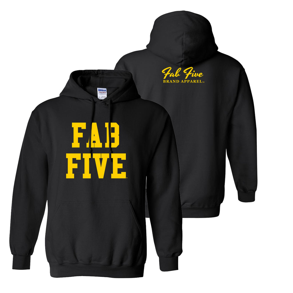 F5 Double F Logo Hoodie - Black – Fab Five Group
